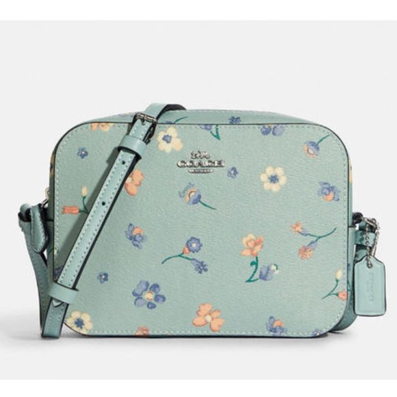 Coach Handbags - Coach c8699 Mini Camera Bag With Mystical Floral Print Light Teal Multi